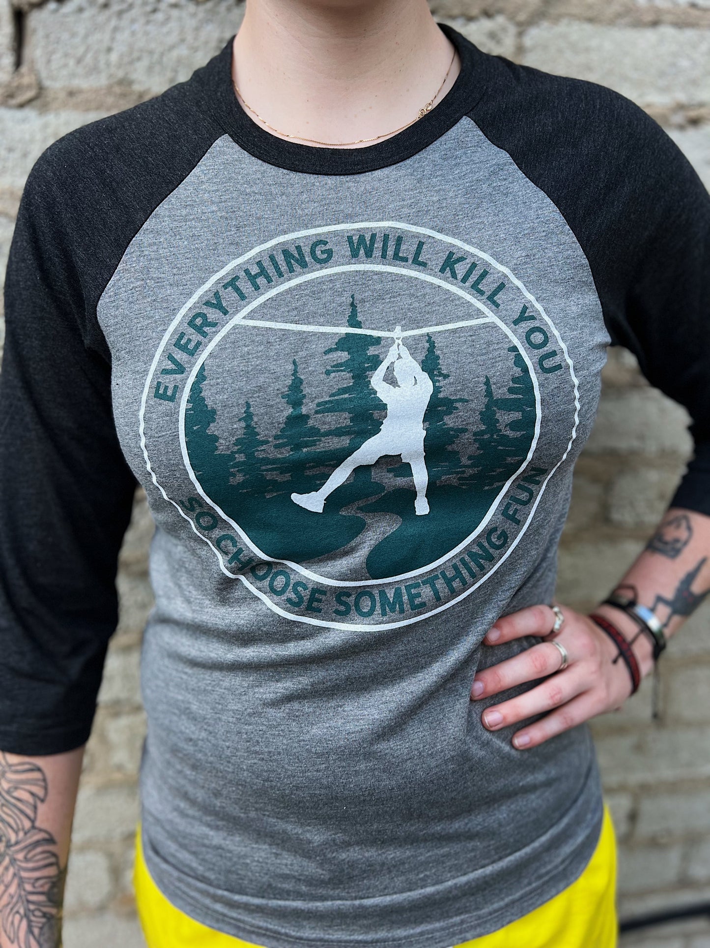 Choose Something Fun - Softball Quarter Sleeve