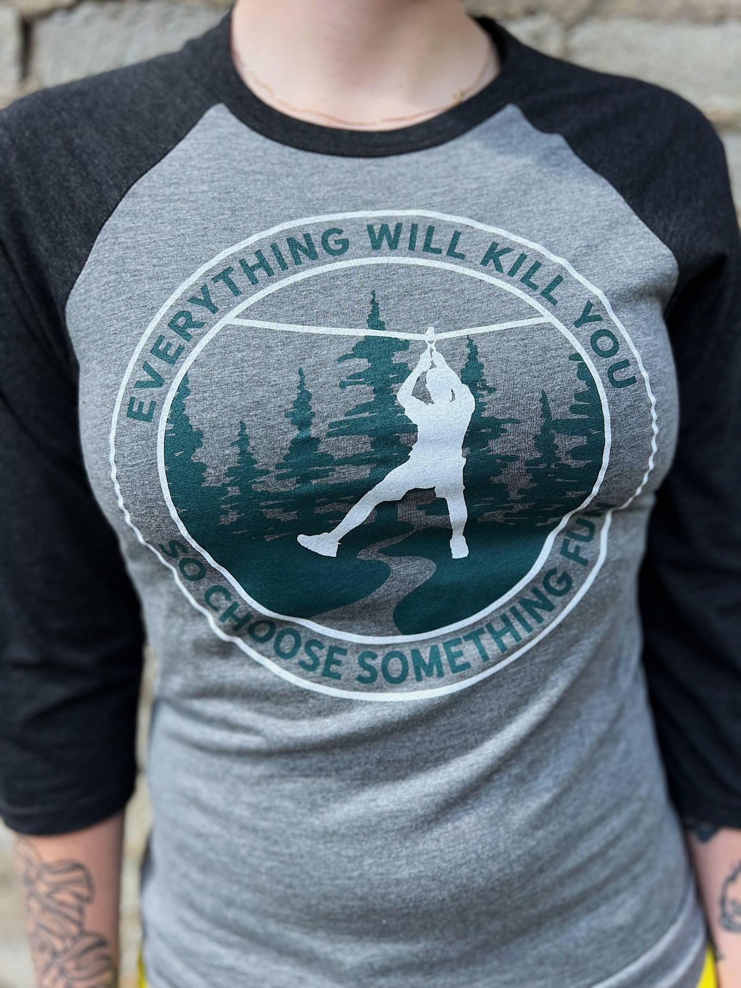 Choose Something Fun - Softball Quarter Sleeve