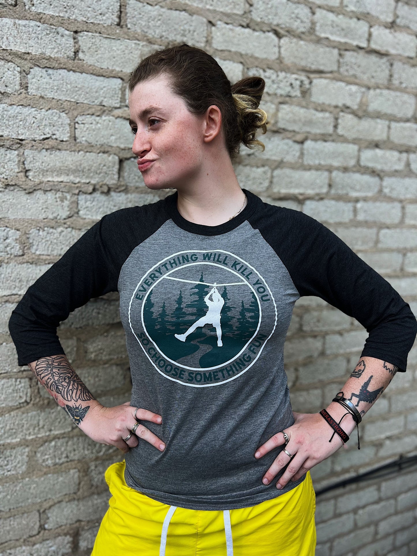 Choose Something Fun - Softball Quarter Sleeve